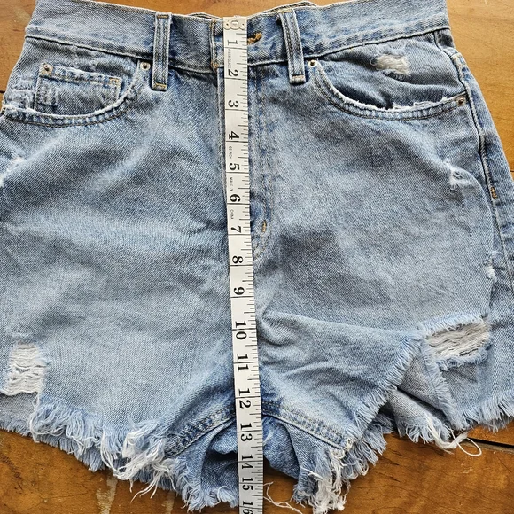 BDG Light Blue High-Rise Denim Shorts - Picture 11 of 12